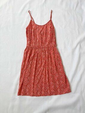 Old Navy Casual Coral Print Mini Dress Women's XS
